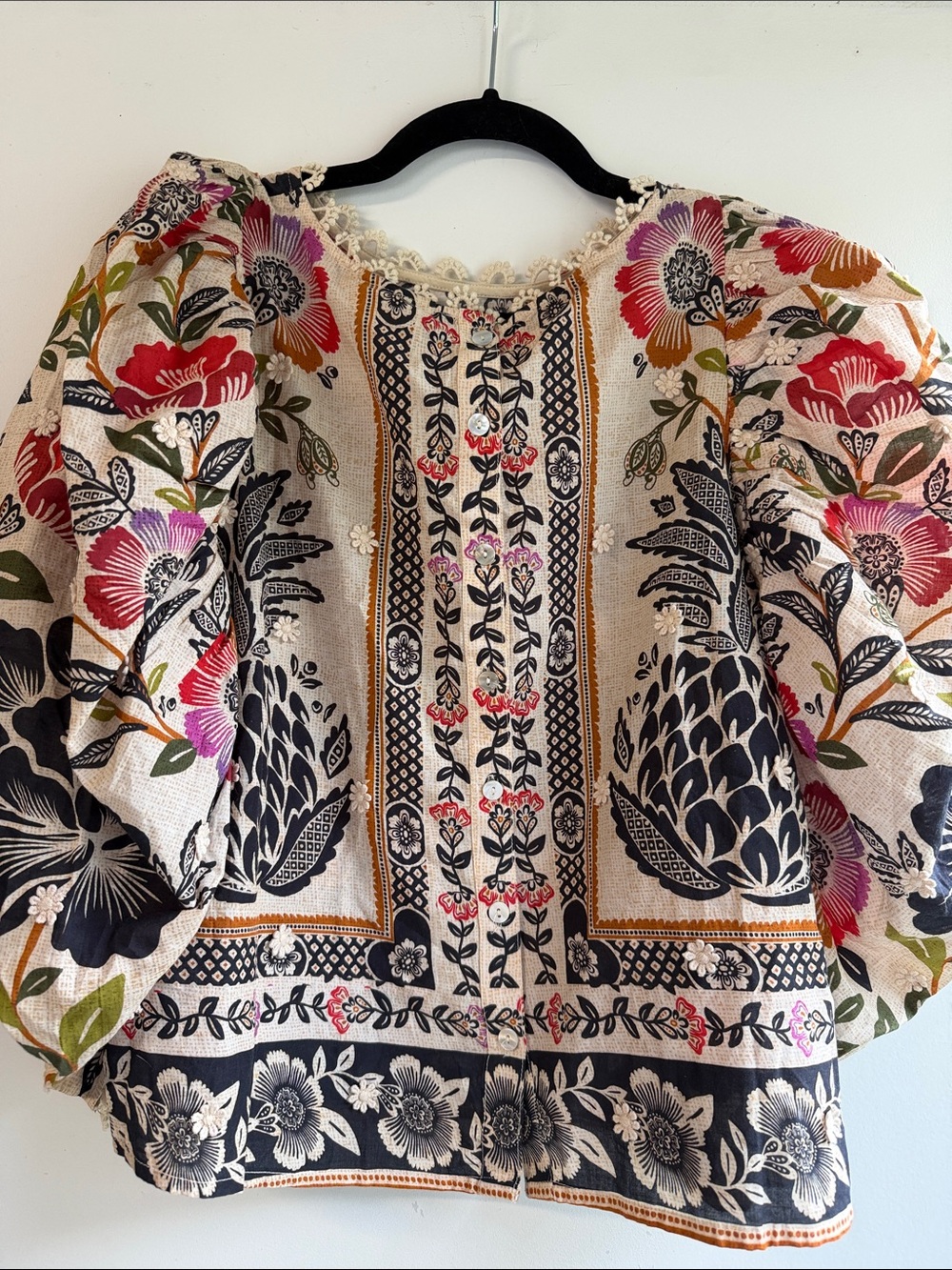 NWT FARM Rio Romantic Garden Blouse Women’s Size Medium - Picture 3 of 4